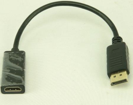 Display-Port to HDMI Adapter
Allows device with Display-Port video output to connect to HDMI Monitor or Projector
SKU: DPHDMILS